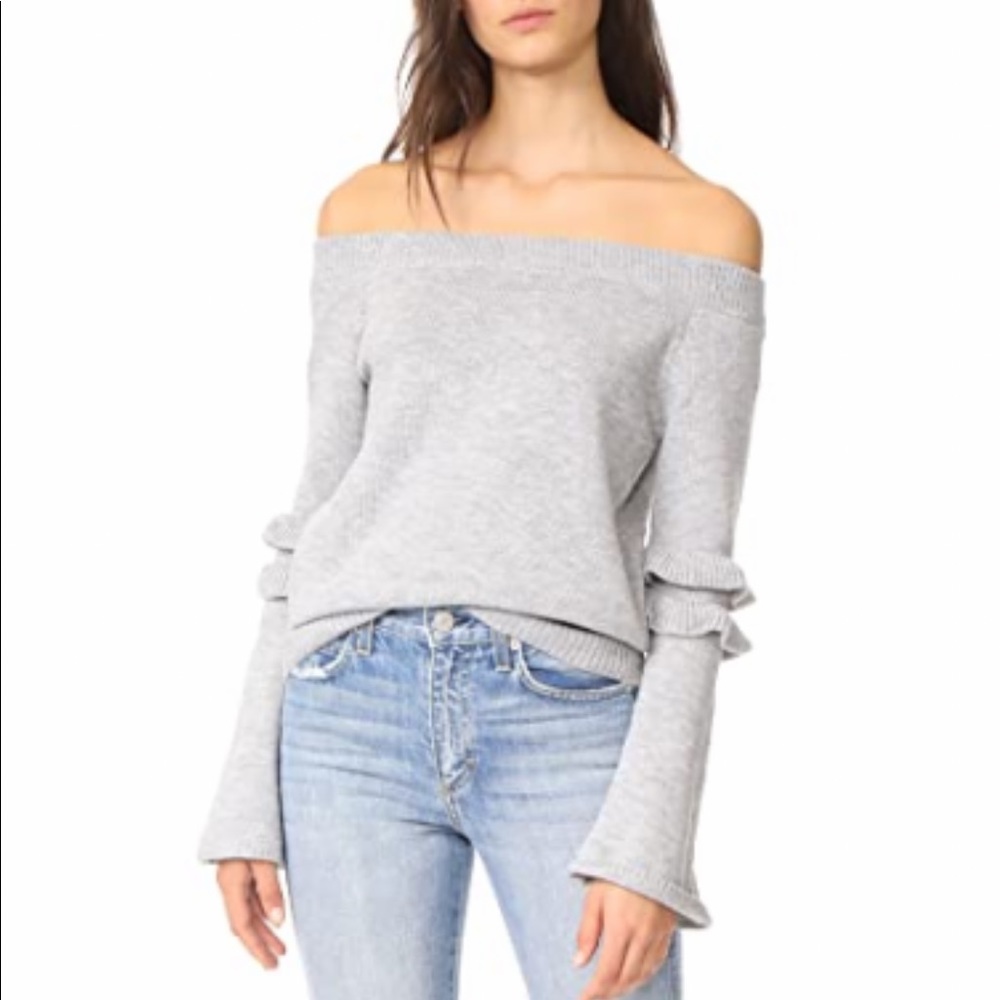 After Market gray off the shoulder sweater. NWOT.